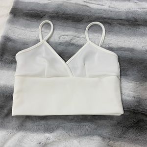 white crop top